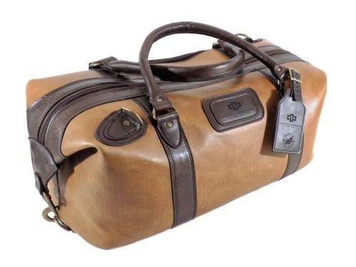 1 Genuine Leather Duffle Travel Bag Weekend Mansfield Cognac Brown 1File name:1-Genuine-Leather-Duff