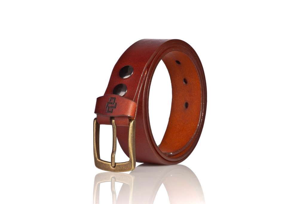genuine leather belt brass or silver interchangeable buckle 35mm formal rich tan 2