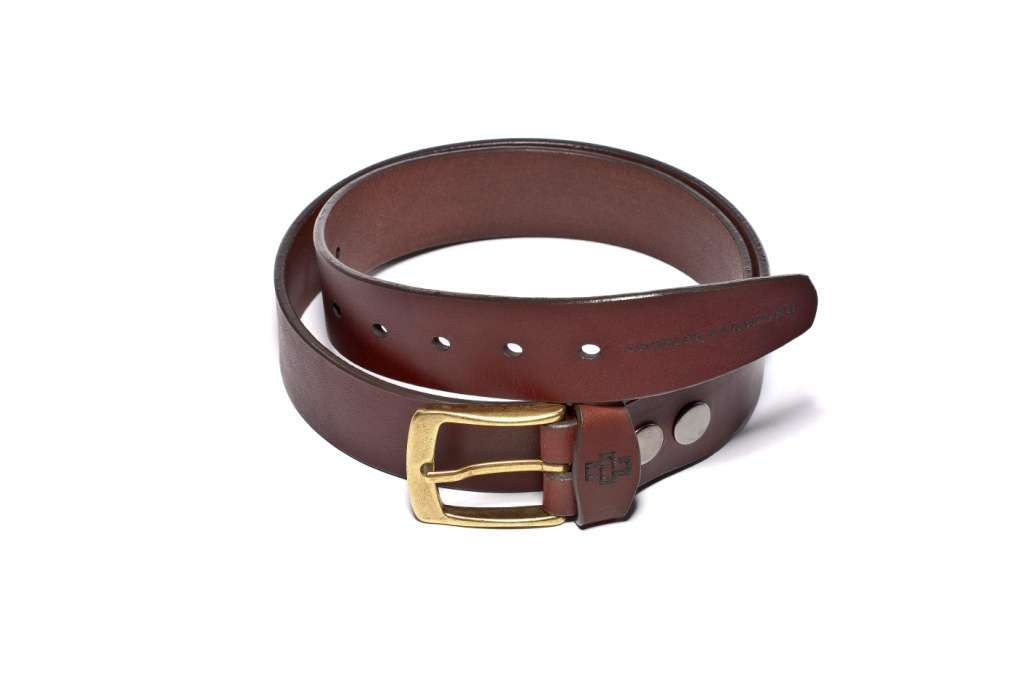 genuine leather belt brass or silver interchangeable buckle 35mm formal brown 3