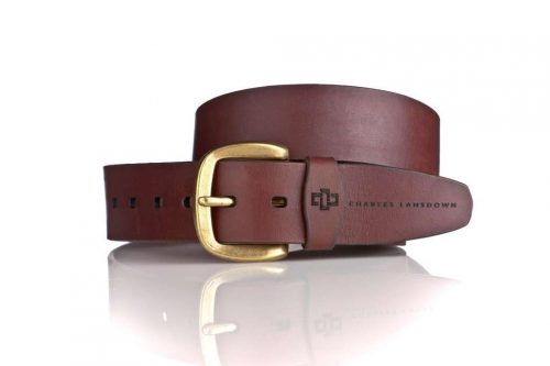 genuine leather belt brass or silver interchangeable buckle 40mm casual jeans brown 1