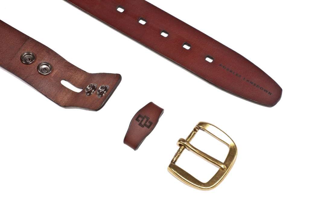 genuine leather belt brass or silver interchangeable buckle 40mm casual jeans brown 4