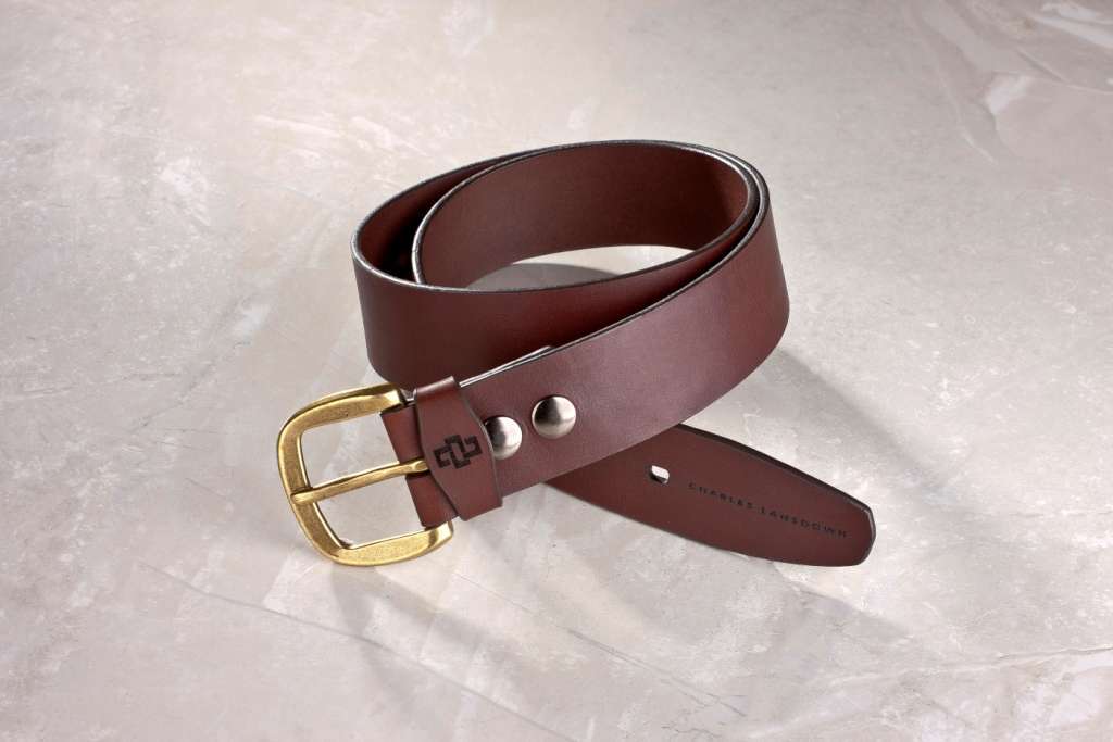 genuine leather belt brass or silver interchangeable buckle 40mm casual jeans brown 1