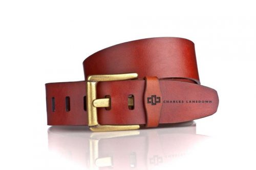 genuine leather belt brass or silver interchangeable buckle wide 50mm casual jeans rich tan 1