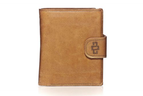 Genuine Leather Wallet Purse Franklin Organiser Cognac Tan 1