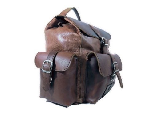 Genuine Leather Backpack Large Explorer Tobacco Brown 2