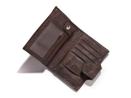 Genuine Leather Wallet Purse Franklin Organiser Zambezi Buffalo Brown 2