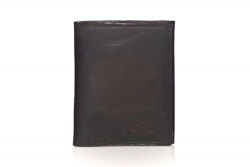 Genuine Leather Wallet Astin Trifold Black 1