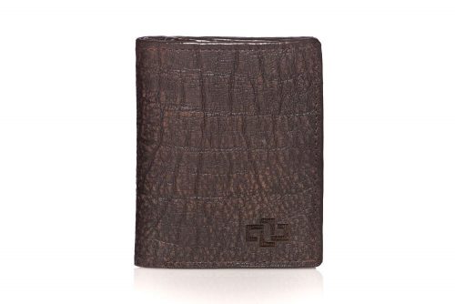 Genuine Leather Wallet Astin Trifold Zambezi Buffalo Brown 1