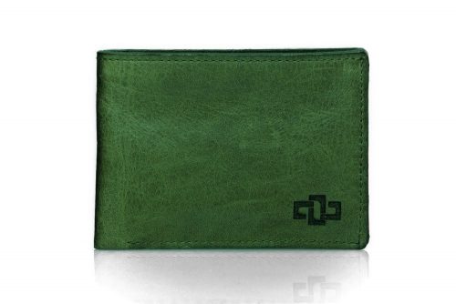 Genuine Leather Wallet Traditional Olive Cognac 1